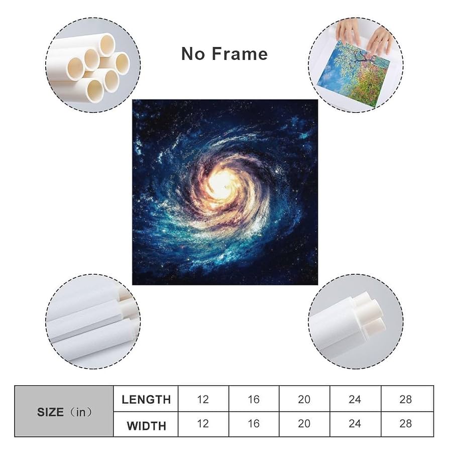 オリジナルハンドメイド 絵 無限大の宇宙の渦 Amazon｜絵画 渦巻銀河の壁紙インテリア 絵画 未来的なスタイル